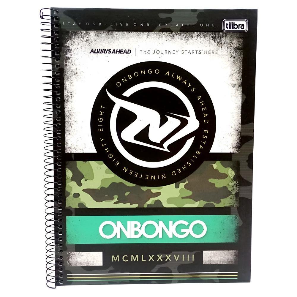 Caderno Universitario Onbongo MCML 1Materia 80Folhas Tilibra