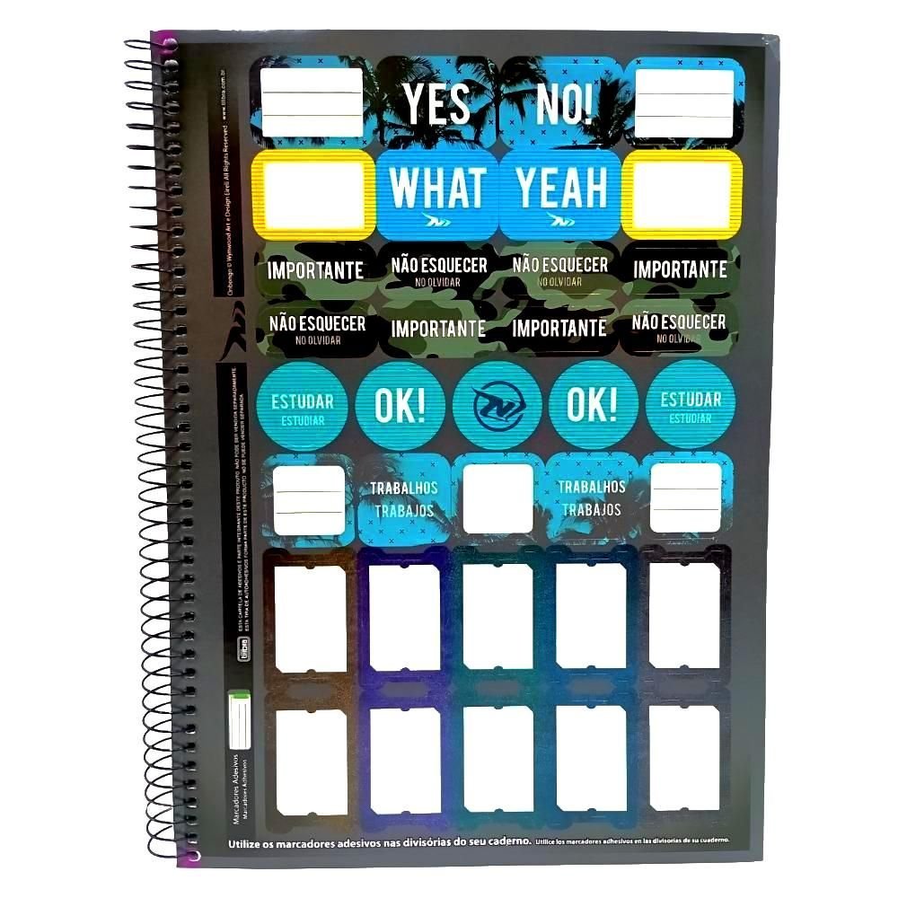 Caderno Universitario Onbongo MCML 1Materia 80Folhas Tilibra - Imagem 2