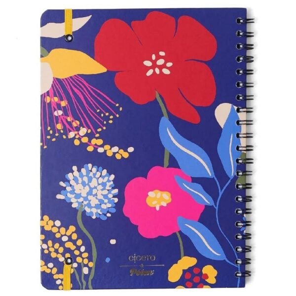 Caderno Universitario Polen Aromas Azul 80 Folhas Cicero - Imagem 4
