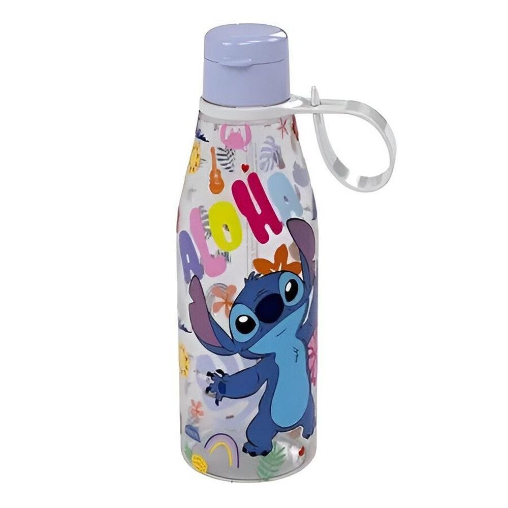Garrafa Plastica Abre Facil Stitch Aloha 530ml 4 Plasutil