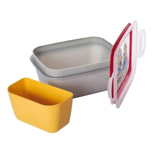 Kit Lanche Minions Marmita + Garrafa Foguete 320ml Plasutil - Imagem 3
