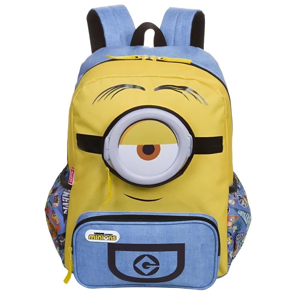 Kit Mochila De Costas Minions X G 3D + Lancheira Sestini - Imagem 2