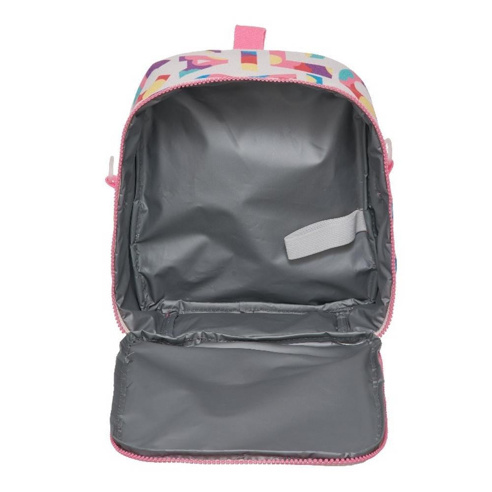 Kit Mochila De Rodinha Tubo Lilica Flowers Lov It +Lancheira - Imagem 8