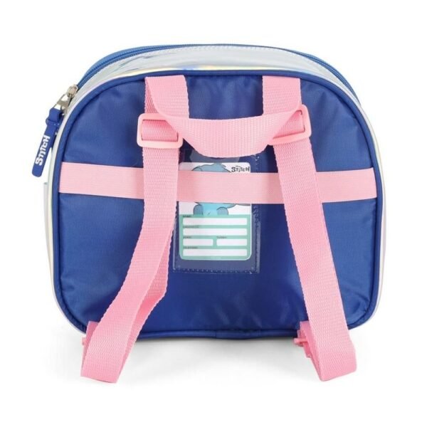 Lancheira Termica Infantil Stitch Holografica Prata Luxcel - Imagem 5