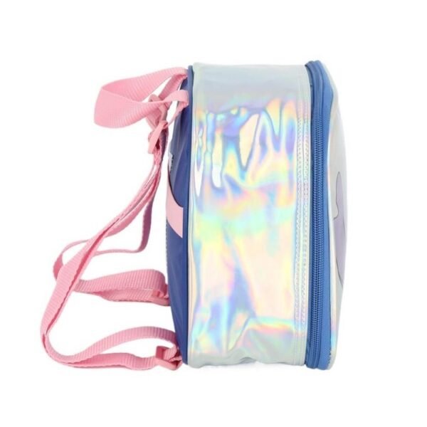 Lancheira Termica Infantil Stitch Holografica Prata Luxcel - Imagem 4