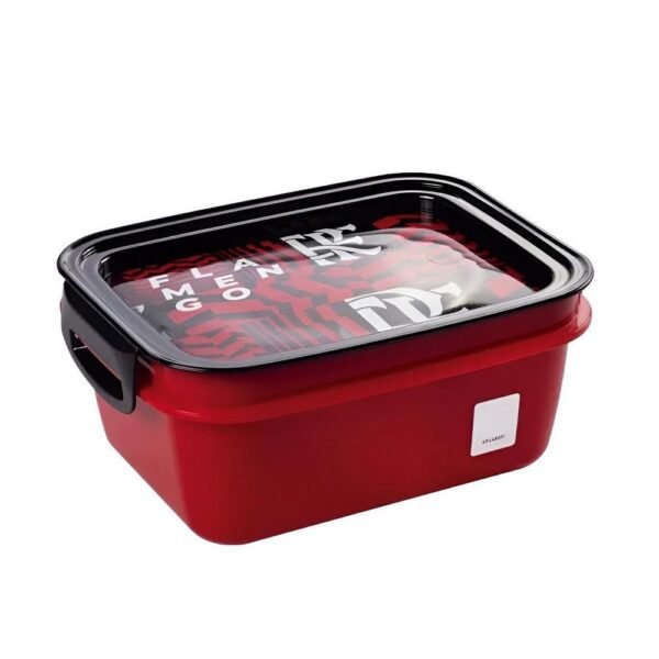 Marmita Infantil Trava E Divisoria Flamengo 850ml Plasutil