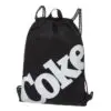 Mochila Bolsa Saco Coca Cola Mesh Preta Pacific