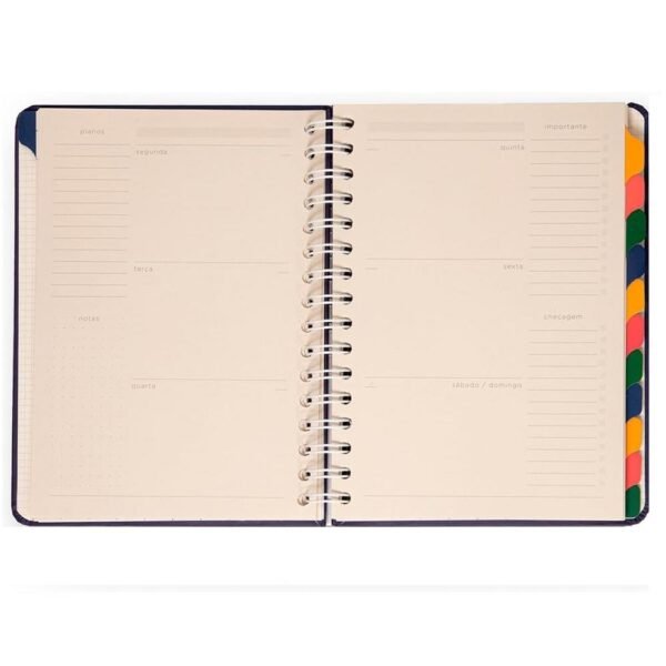 Planner Permanente Bossa Nova Boemia Semanal Notas A5 Cicero - Imagem 7