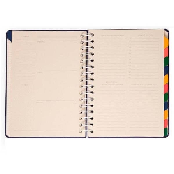 Planner Permanente Bossa Nova Boemia Semanal Notas A5 Cicero - Imagem 6