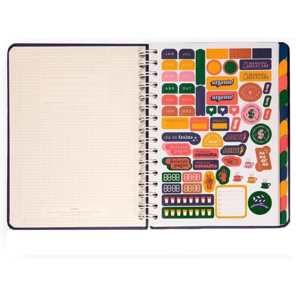 Planner Permanente Bossa Nova Boemia Semanal Notas A5 Cicero - Imagem 5