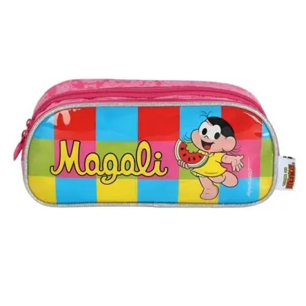 Estojo Escolar Infantil Duplo Magali Colors Luxcel