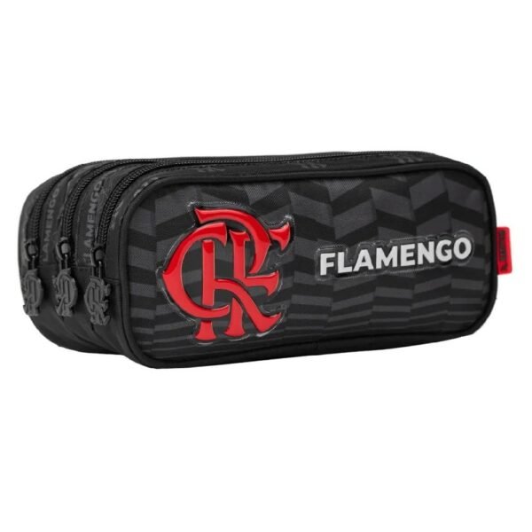 Estojo Escolar Triplo Flamengo R1 13555 Xeryus - Imagem 2