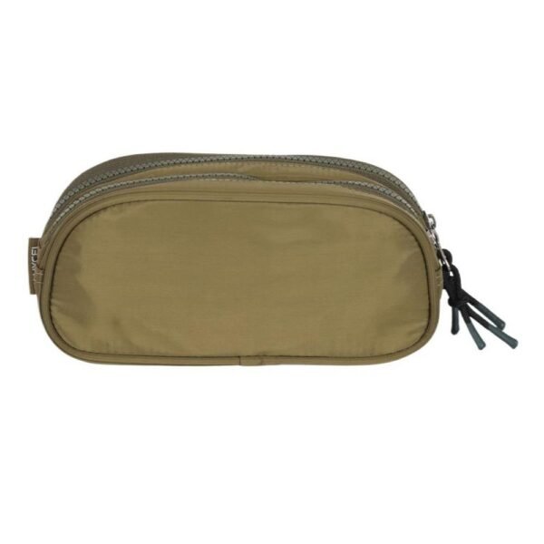 Estojo Escolar UP4YOU Duplo Design Verde Militar Luxcel - Imagem 3