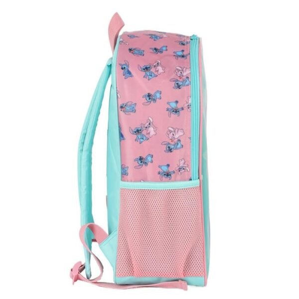 Mochila De Costas Stitch E Angel Verde Agua Luxcel - Imagem 3