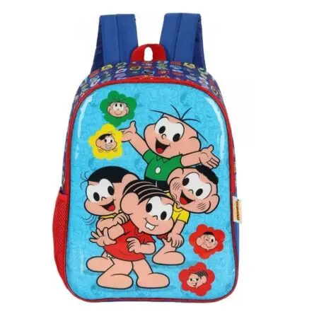 Mochila De Costas Turma Da Monica Baloes Azul Luxcel