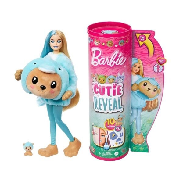 Barbie Cutie Reveal Disfarces Engracados De Animais Golfinho