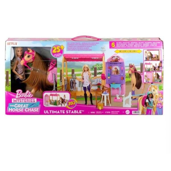 Barbie Mysteries Playset Estabulo De Cavalos Dos Sonhos - Imagem 8