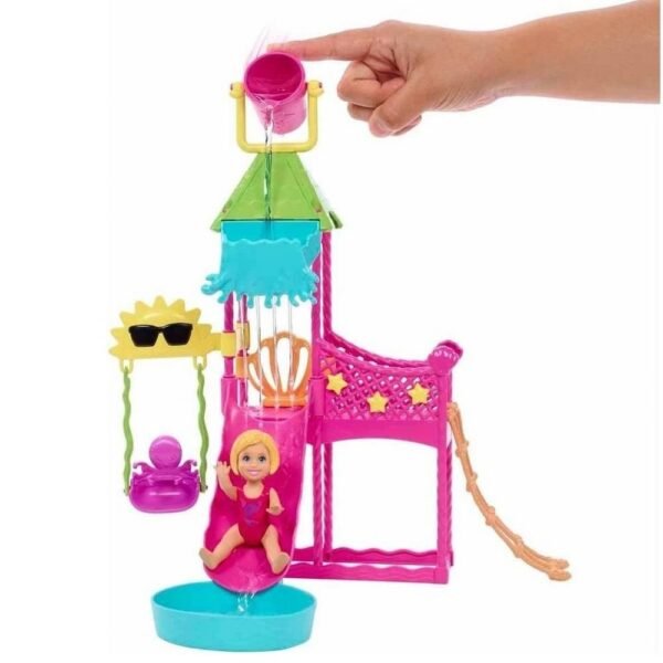 Barbie Parque Aguatico Skipper Baba Com Boneca E Pets Mattel - Image 3