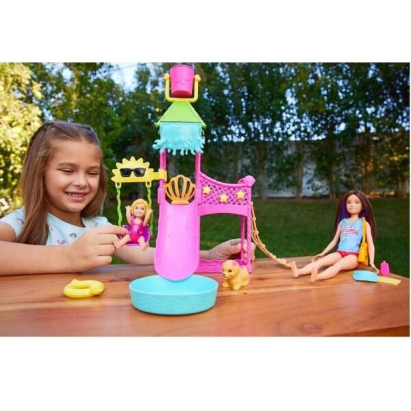 Barbie Parque Aguatico Skipper Baba Com Boneca E Pets Mattel - Image 6