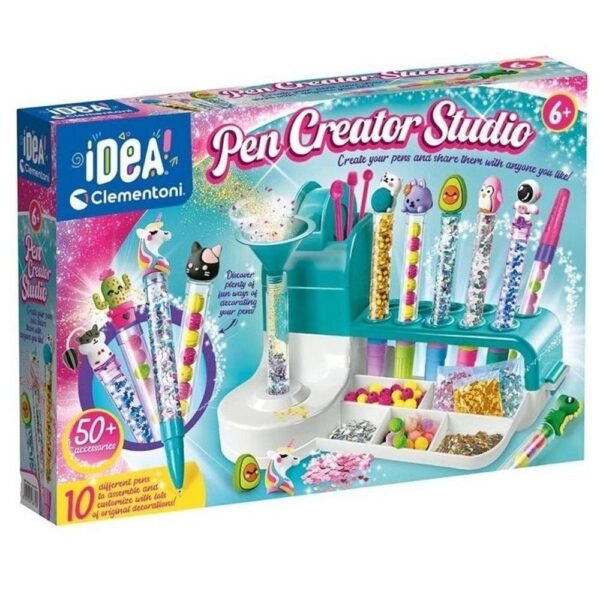 Brinquedo Atelie De Canetas +50 Acessorios Clementoni