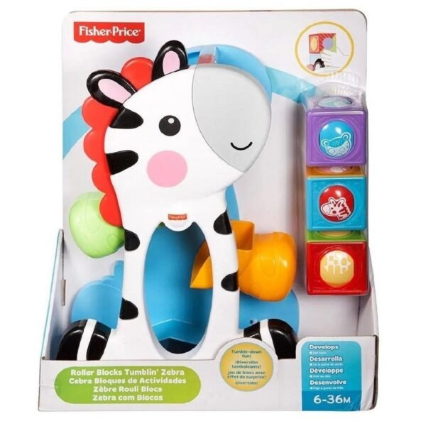 Brinquedo Para Bebe Zebra Blocos Surpresa +6M Fisher Price