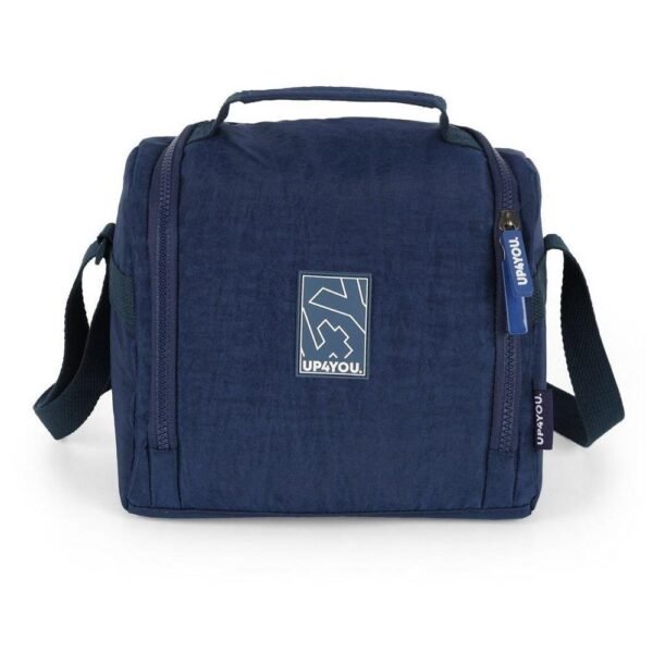 Lancheira Termica Transversal UP4YOU Crinkle Azul Luxcel - Imagem 4