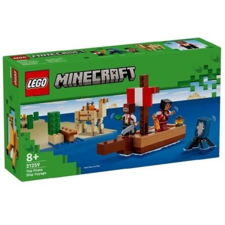 Lego Minecraft A Viagem Do Barco Pirata 166 Pecas 21259