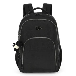 Mochila De Costas UP4YOU Crinkle Chaveiro Dino Preto Luxcel