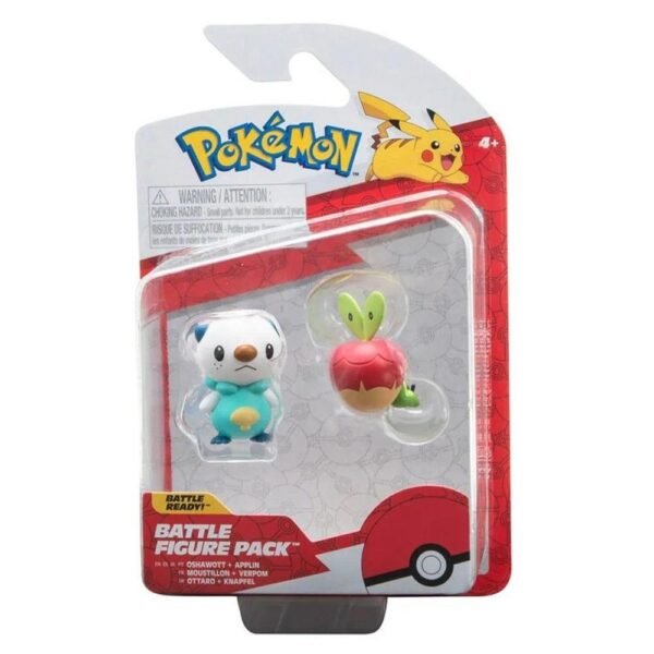 Pokemon 2 Figuras De Acao Oshawott + Applin Sunny