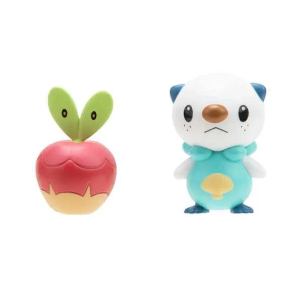 Pokemon 2 Figuras De Acao Oshawott + Applin Sunny - Imagem 2