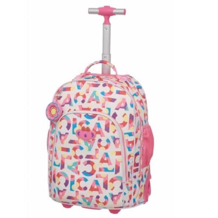 Mochila De Rodinha Tubo Lilica Ripilica Lov It Flowers