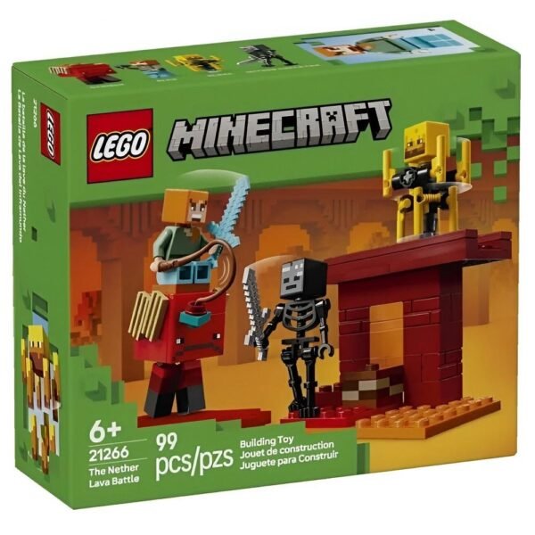 Lego Minecraft A Batalha De Lava No Nether 99Pcs 21266 - Imagem 5
