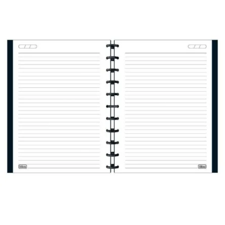 Caderno Colegial Tilidisco Academie Preto 1M 80Folhas