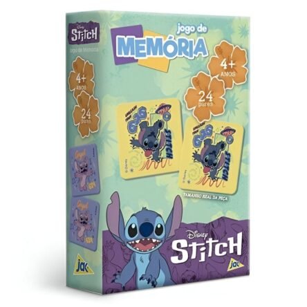 Jogo Da Memoria Stitch 48 Pecas +4 Anos Toyster