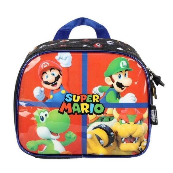 Kit Mochila De Rodinha E Alca Mario E Personagens +Lancheira - Imagem 5