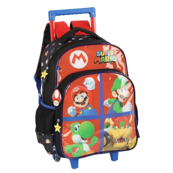 Kit Mochila De Rodinha E Alca Mario E Personagens +Lancheira - Imagem 2