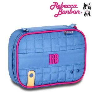 Estojo Box Escolar Rebecca Bonbon Plush Dreams Azul RB26240