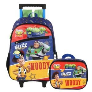Kit Mochila De Rodinha Alca Toy Story Personagens +Lancheira