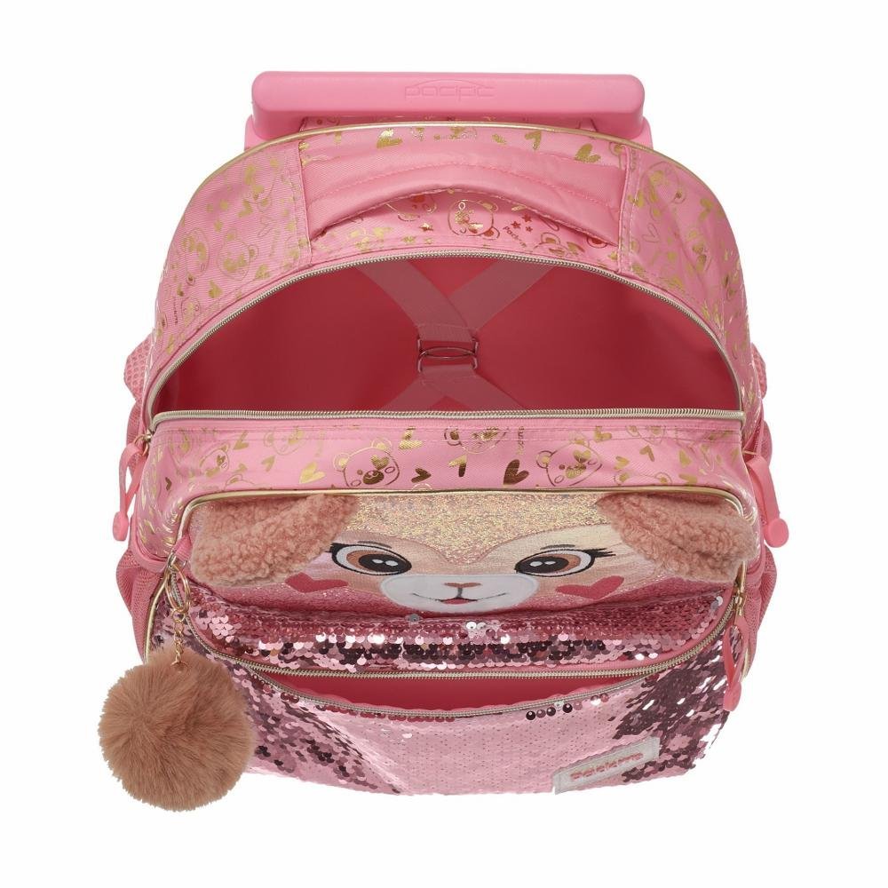 Kit Mochila De Rodinha E Alca Pack Me Teddy Bear +Lancheira - Imagem 4