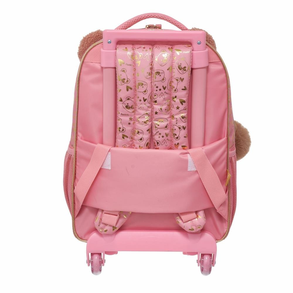 Kit Mochila De Rodinha E Alca Pack Me Teddy Bear +Lancheira - Imagem 6