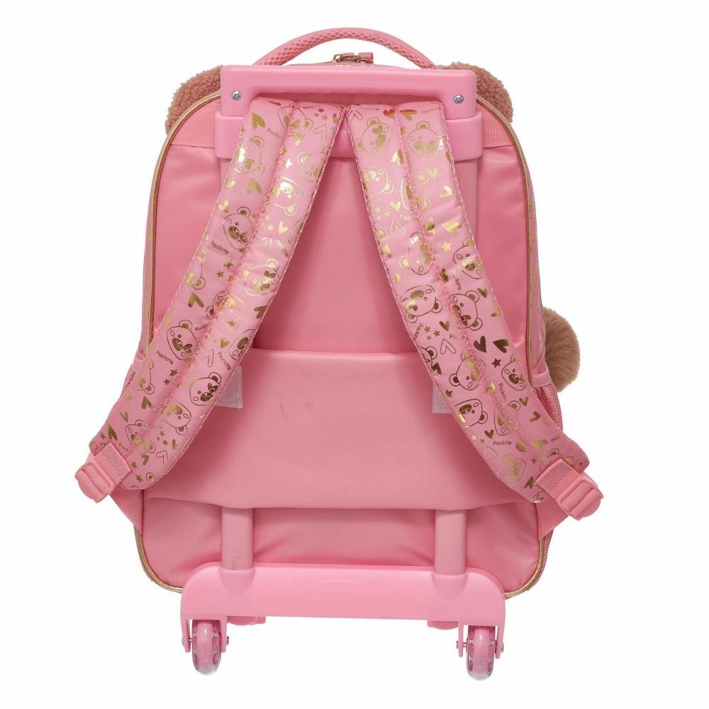 Kit Mochila De Rodinha E Alca Pack Me Teddy Bear +Lancheira - Imagem 5