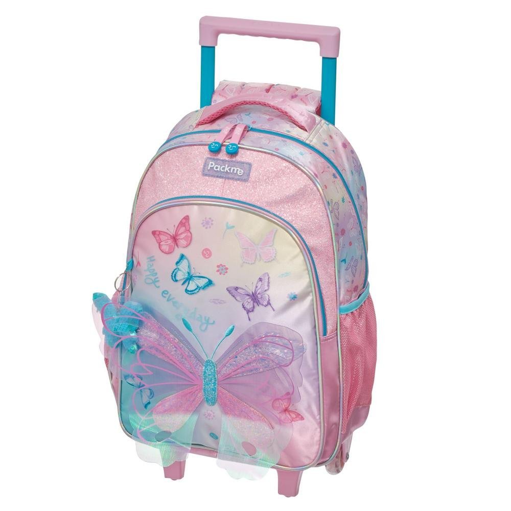 Kit Mochila De Rodinha E Alca Pack Me Wings +Lancheira - Imagem 3