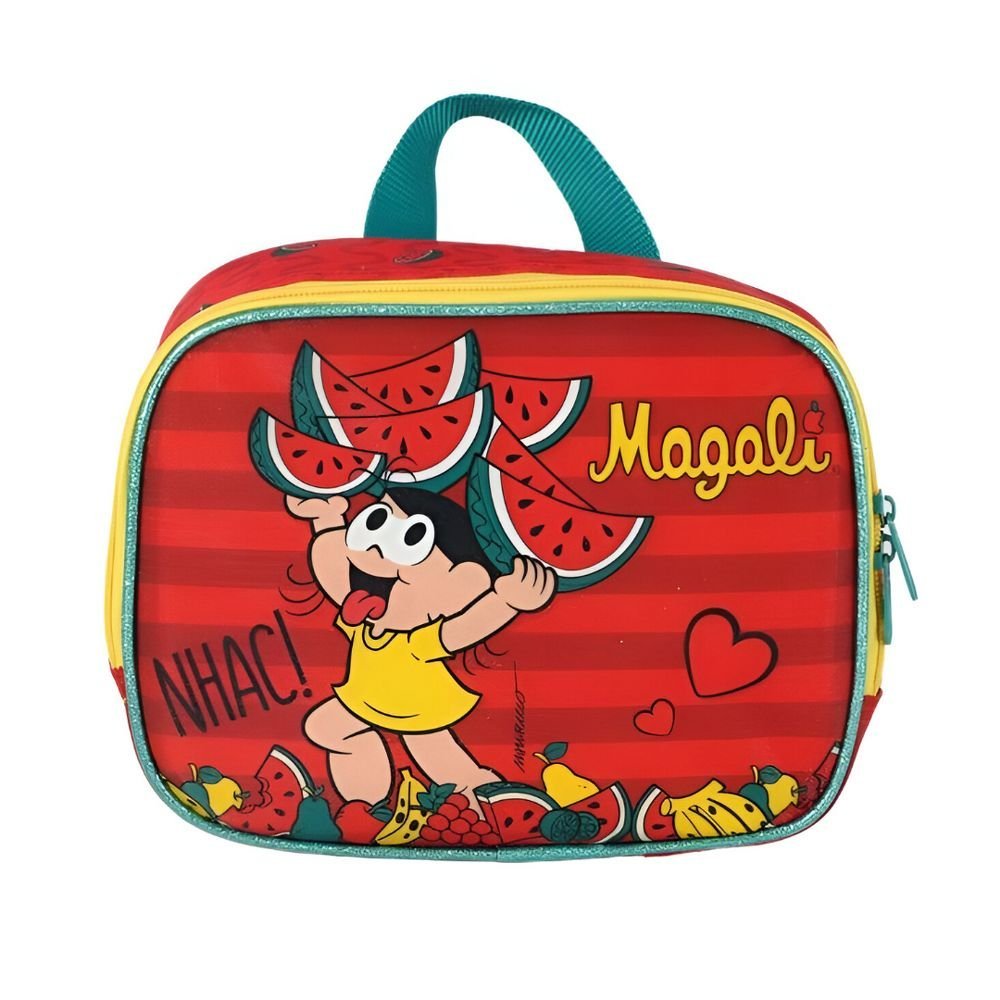 Kit Mochila De Rodinha Magali Melancia Nhac +Lancheira - Imagem 5