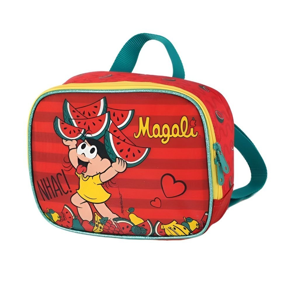 Kit Mochila De Rodinha Magali Melancia Nhac +Lancheira - Imagem 6