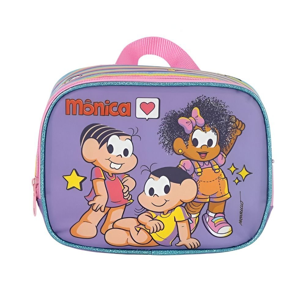 Kit Mochila De Rodinha Turma Da Monica Amigas +Lancheira - Imagem 6