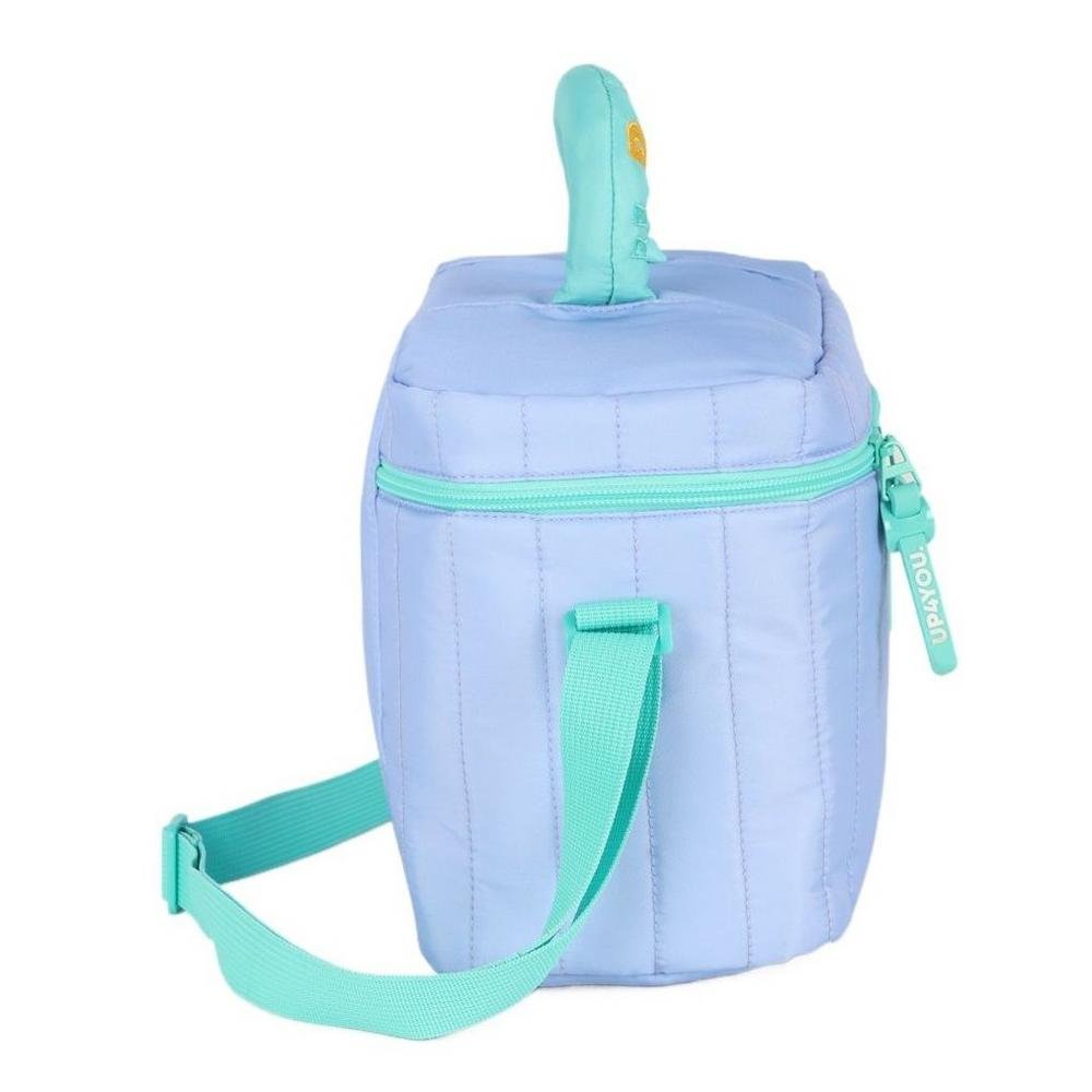 Kit Mochila De Rodinha UP4YOU Bolinha Pompom Lilas+Lancheira - Imagem 8