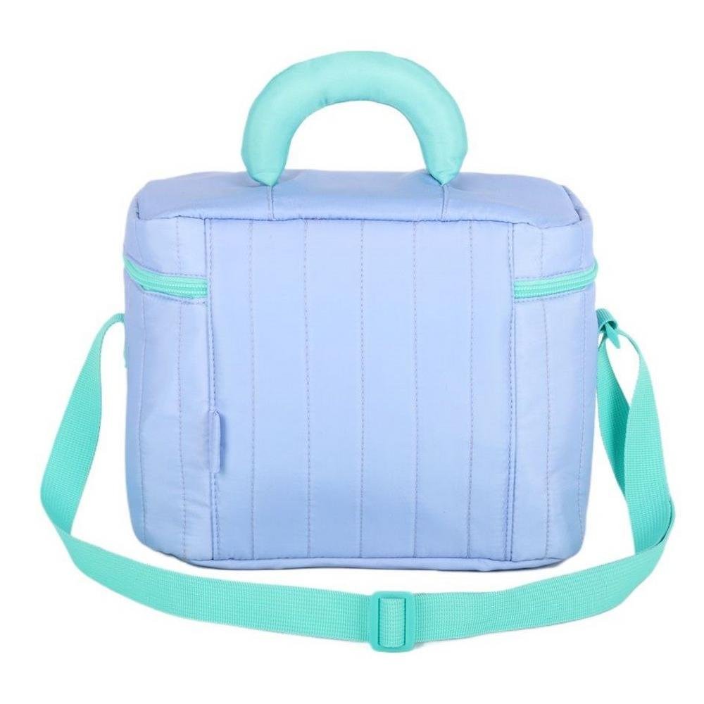 Kit Mochila De Rodinha UP4YOU Bolinha Pompom Lilas+Lancheira - Imagem 9