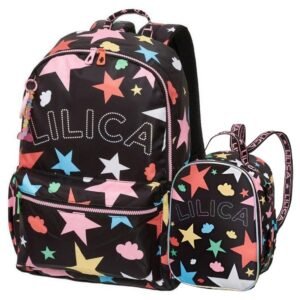 Kit Mochila De Costa Lilica Ripilica Lovit Prisma +Lancheira
