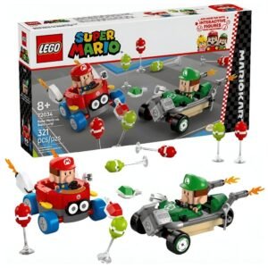 Lego Super Mario Kart Mario Bebe Contra Luigi Bebe 72034