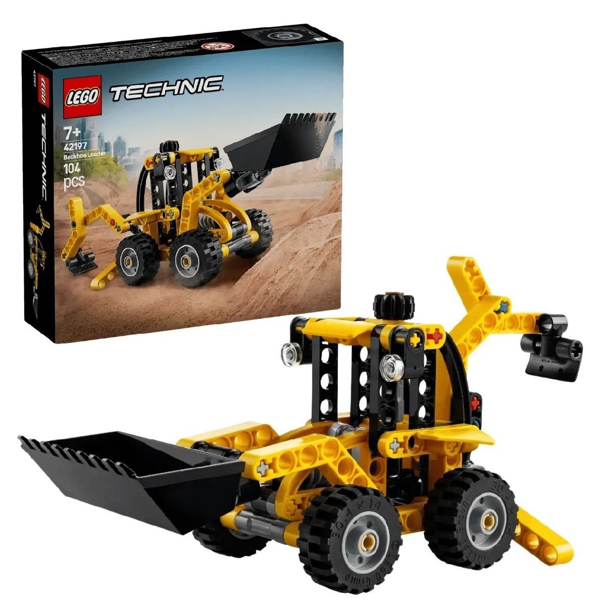 Lego Technic Retroescavadeira 104 Pecas 42197